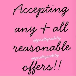 Offers are welcomed ladies ☺️💕